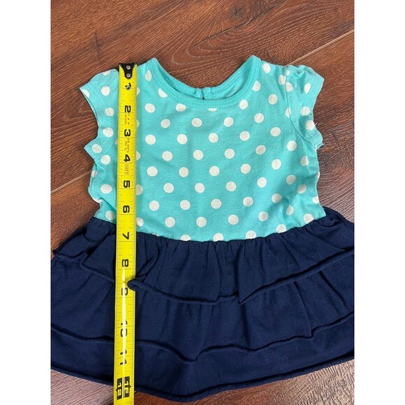 Cherokee Girls Size 3-6 Months Polka Dot Dress with Diaper Cover! - Picture 4 of 6